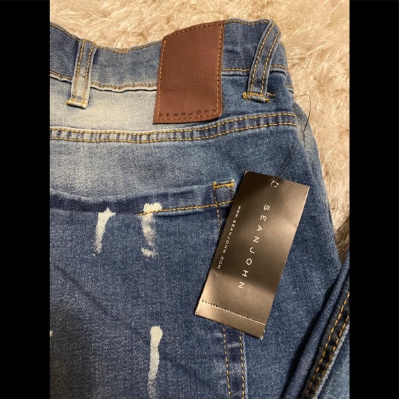 💥SEAN JOHN mens blue jeans /size 42x32 - Picture 5 of 7